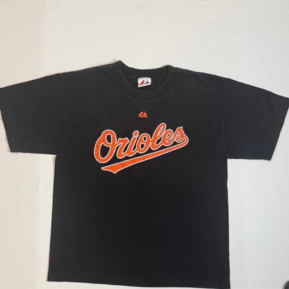 Majestic Vintage Brian Robert’s # 1 Orioles Jersey T-Shirt MLB. Youth XL